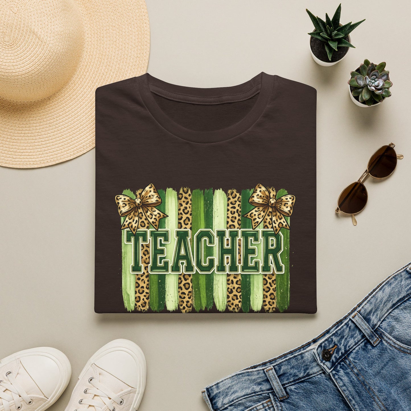 School Spirit Collection - Leopard Stripe T-Shirt