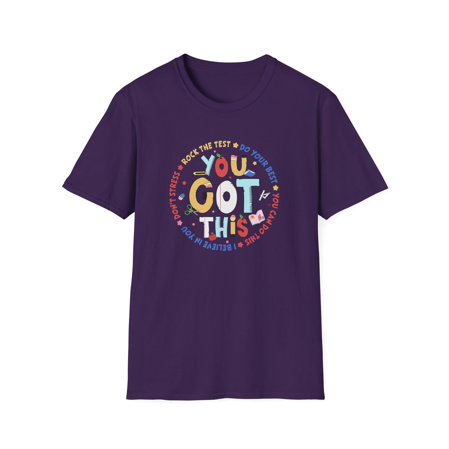 State Testing Motivation Shirt – “You Got This” Teacher & Student Test Day T-Shirt | Testing Week Encouragement Tee