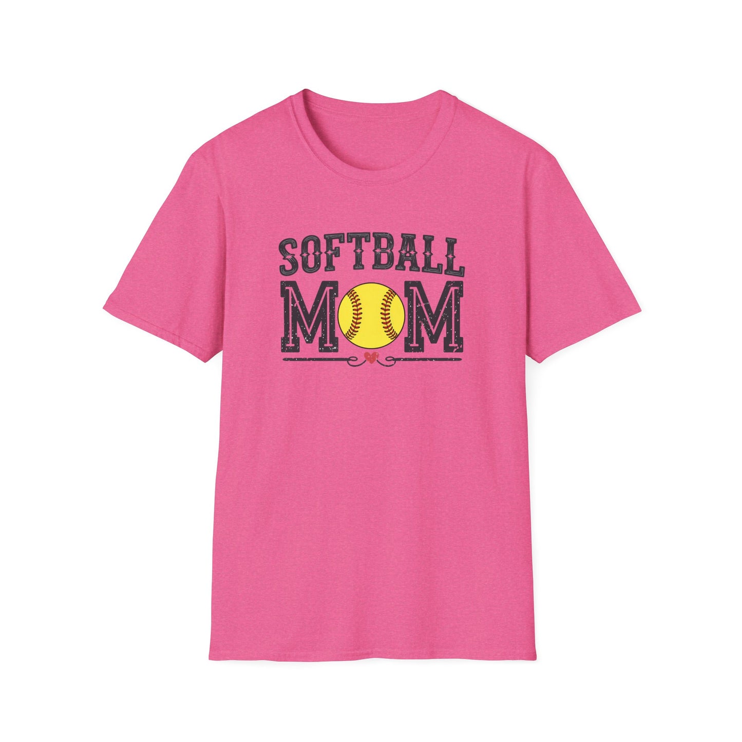 Softball Mom Shirt – Vintage Style Game Day Tee, Softball Mom Graphic T-Shirt, Sports Mom Gift, Women’s Softball Season Apparel