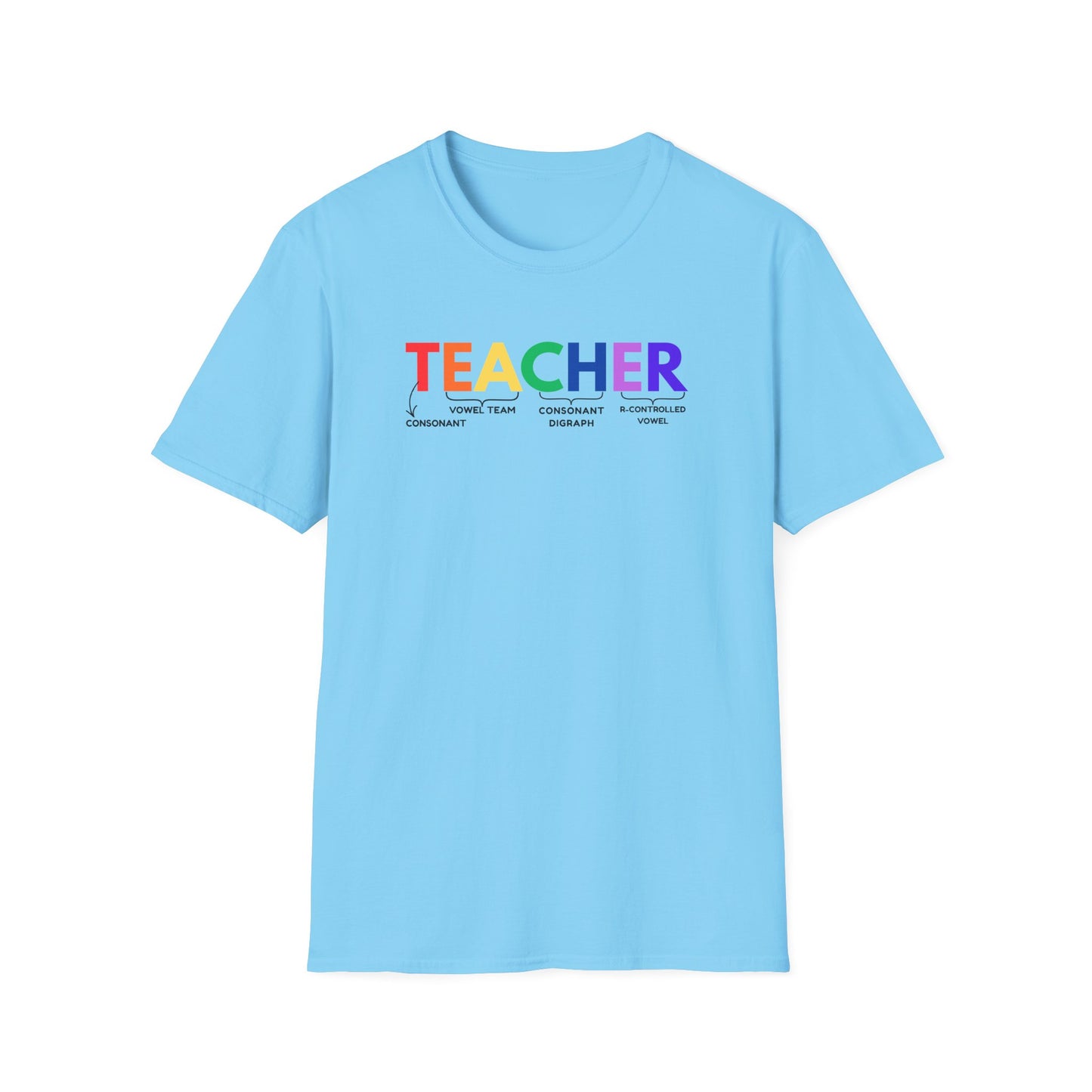 "TEACHER" Phonics Word Segmentation Shirt – Spelling Rules Edition