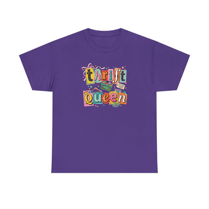 Thrift Queen T-Shirt – Vintage Thrifting Graphic Tee, Retro Style Funny Thrift Shop Shirt