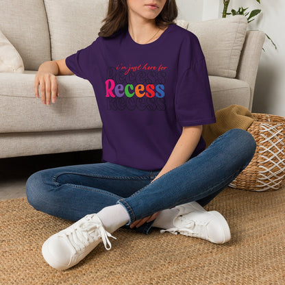 I'm Just Here for Recess Teacher Shirt
