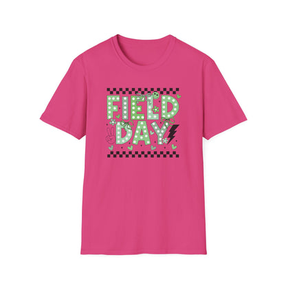 Cute Green Polka Dot School Field Day T-Shirt