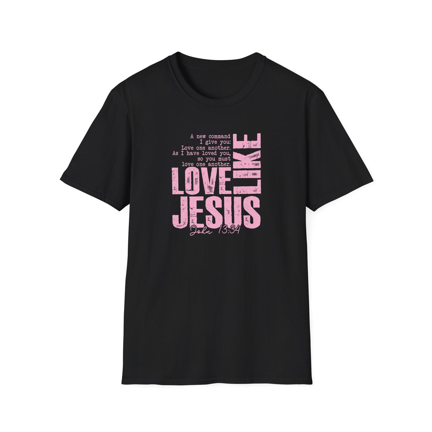 Love Like Jesus T-Shirt — Inspirational Christian Faith Tee (John 13:34)