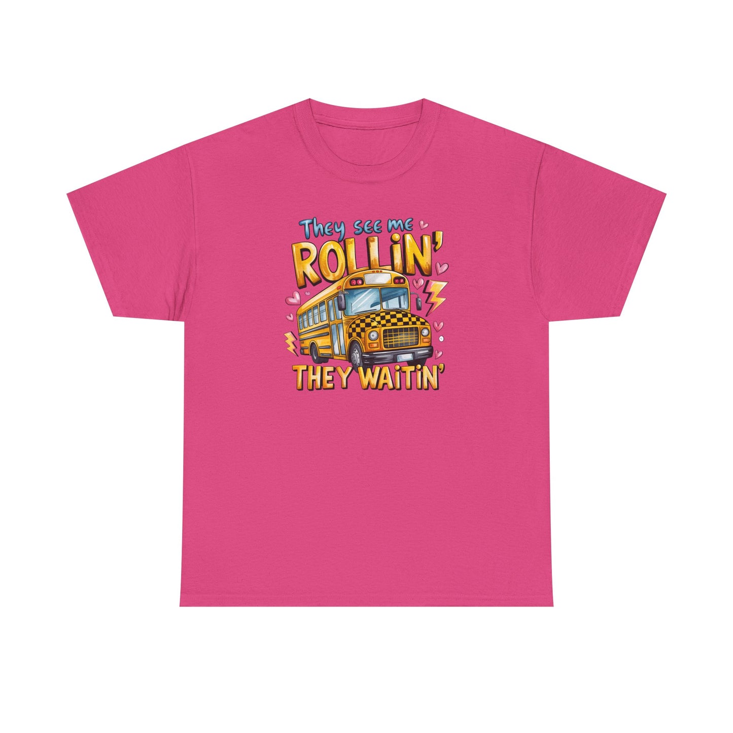 They See Me Rollin’ – Funny Teacher Bus Tee