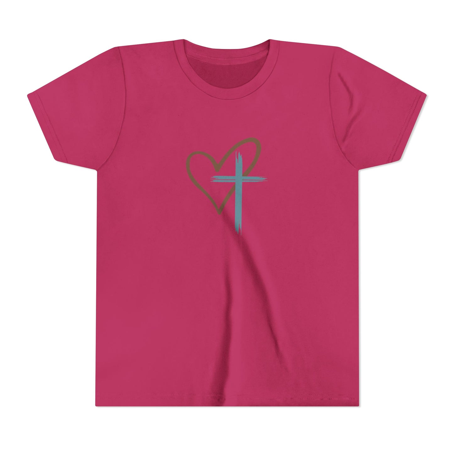 Jesus Has My Back Kids Christian Shirt – Faith Cross Heart T-Shirt – Inspirational Religious Tee for Boys & Girls