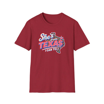 She’s From Texas I Can Tell Shirt | Retro Western Texas Graphic Tee | Southern Cowgirl T-Shirt