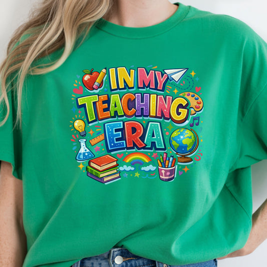 In My Teaching Era” Graphic Tee – For the Educator Who Slays the Day