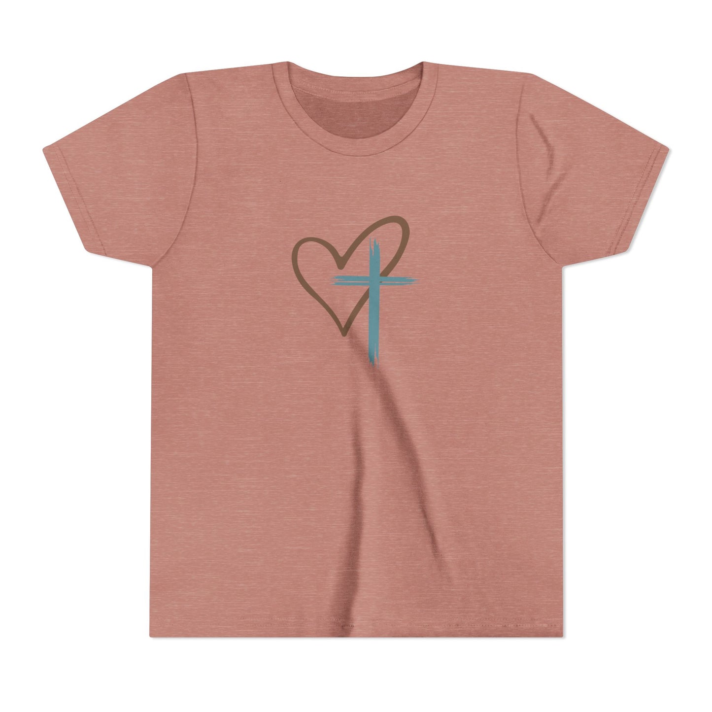 Jesus Has My Back Kids Christian Shirt – Faith Cross Heart T-Shirt – Inspirational Religious Tee for Boys & Girls