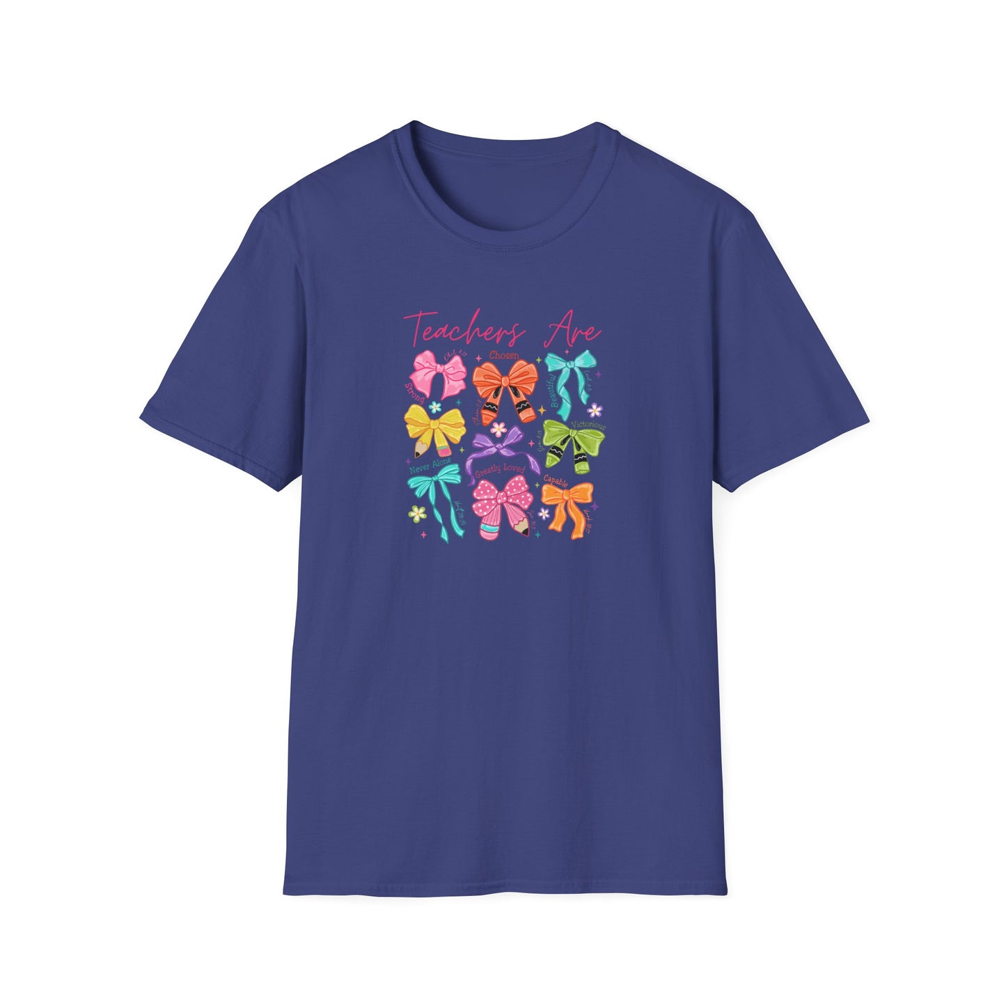 Teacher Life T-Shirt – Colorful Hair Bow Teacher Mom Gift