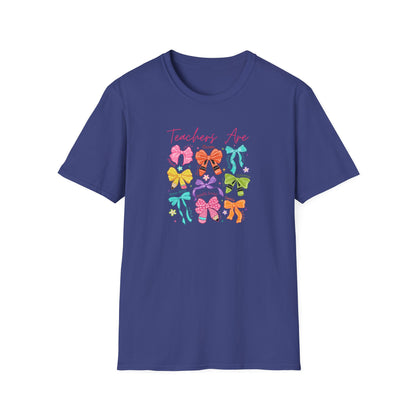 Teacher Life T-Shirt – Colorful Hair Bow Teacher Mom Gift