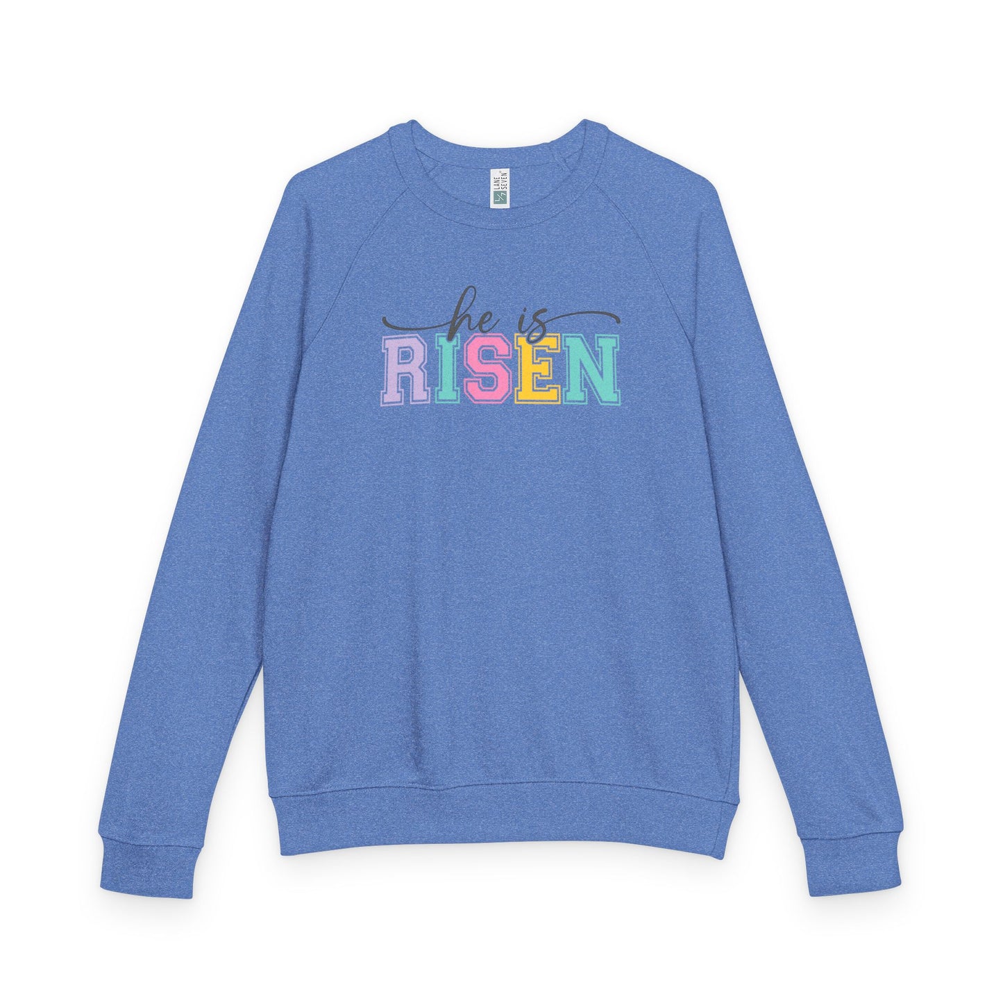 He Is Risen Christian Easter T-Shirt – Faith Based Front & Back Graphic Tee, Religious Resurrection Shirt, Pastel Easter Church Outfit for Women
