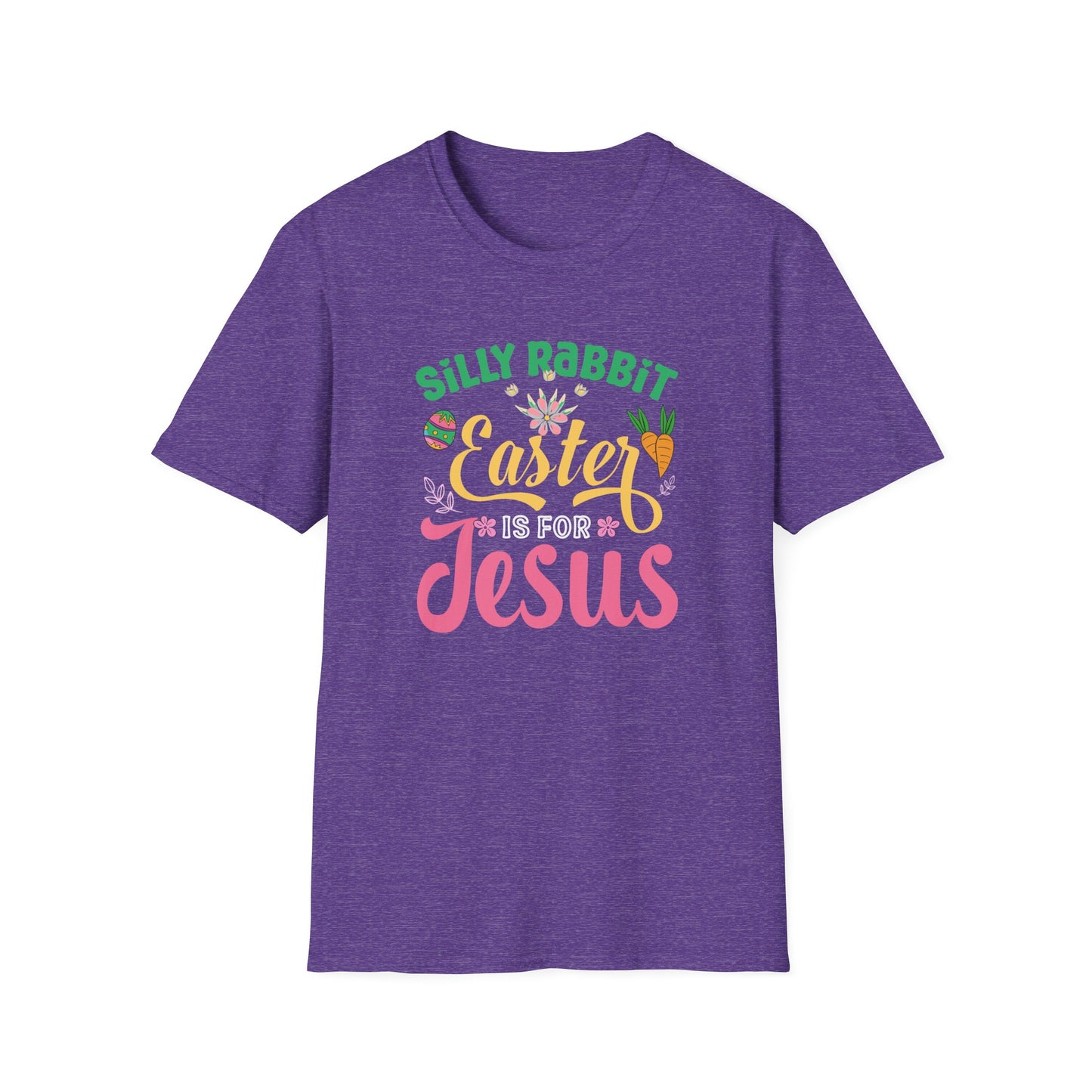 Silly Rabbit Easter Is For Jesus Shirt – Cute Christian Easter Bunny Tee, Faith Based Easter T-Shirt, Religious Spring Graphic Tee, Christian Gift