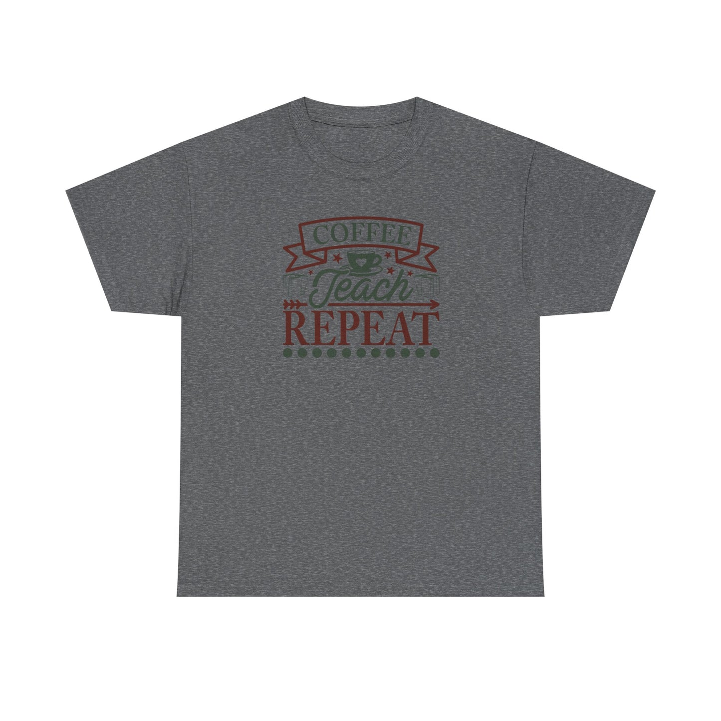 Coffee Teach Repeat Shirt | Vintage Teacher T-Shirt | Coffee Lover Teacher Gift | Back To School Teacher Tee | Educator Shirt