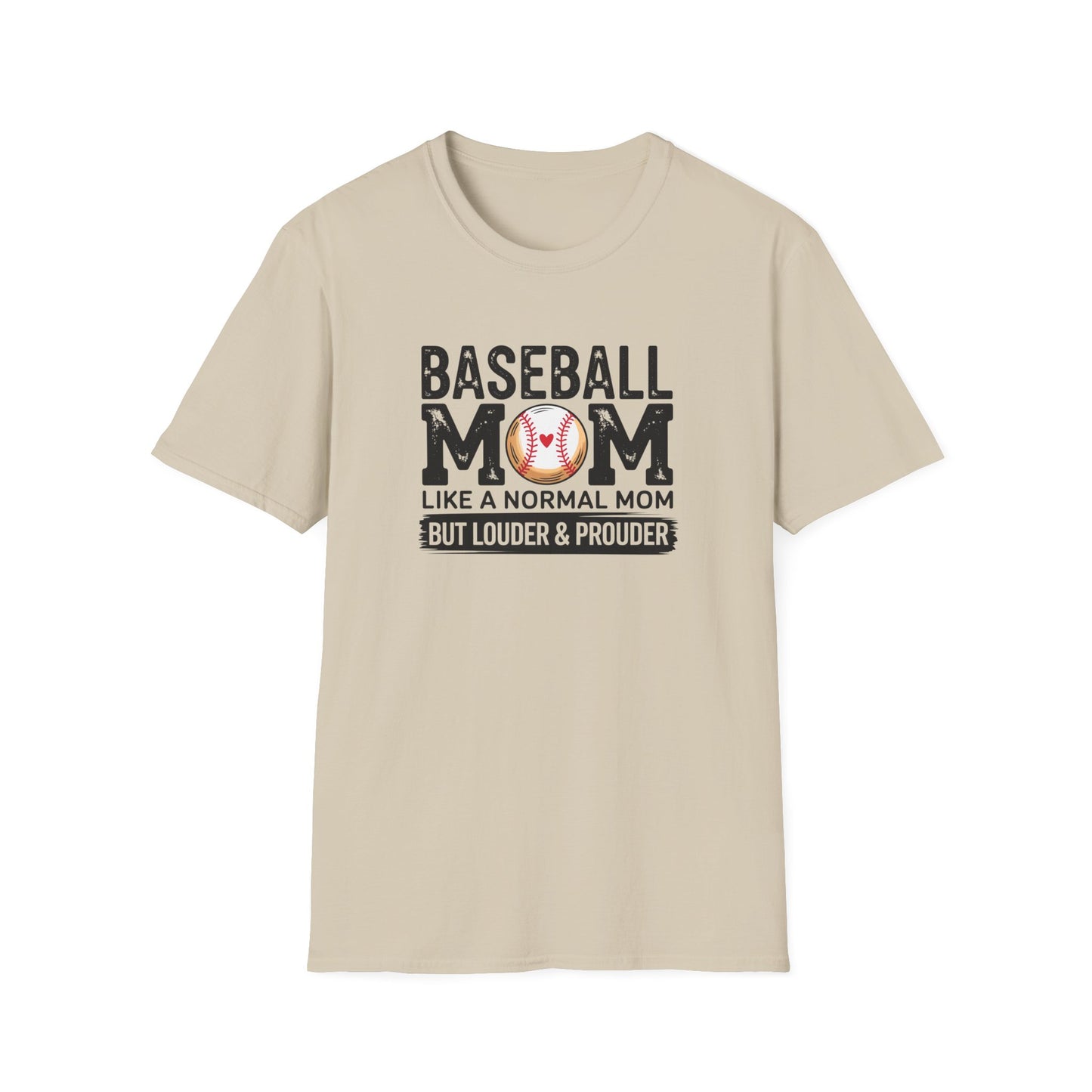 Baseball Mom Shirt – Loud & Proud Baseball Mom Graphic Tee, Funny Sports Mom Game Day Shirt, Baseball Season Fan Apparel