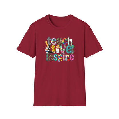 Teach Love Inspire Shirt Teacher T-Shirt