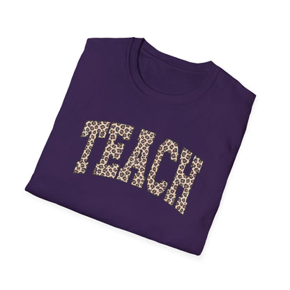 Leopard TEACH – Cute Teacher T-Shirt for Women