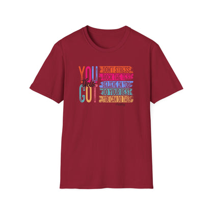T-Shirt — "You Got This" Inspirational Motivational Graphic Tee - State Testing Tee