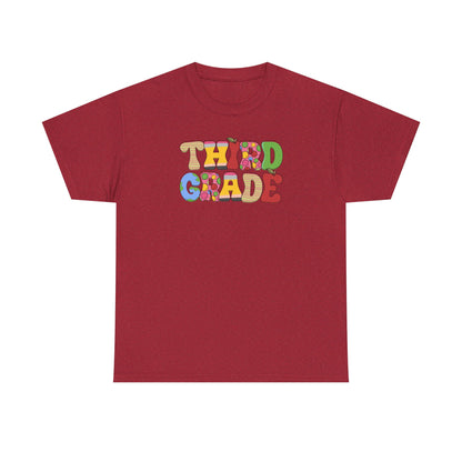 Hello Third Grade T-Shirt - Cute Back-to-School Tee - Teacher Team Tee