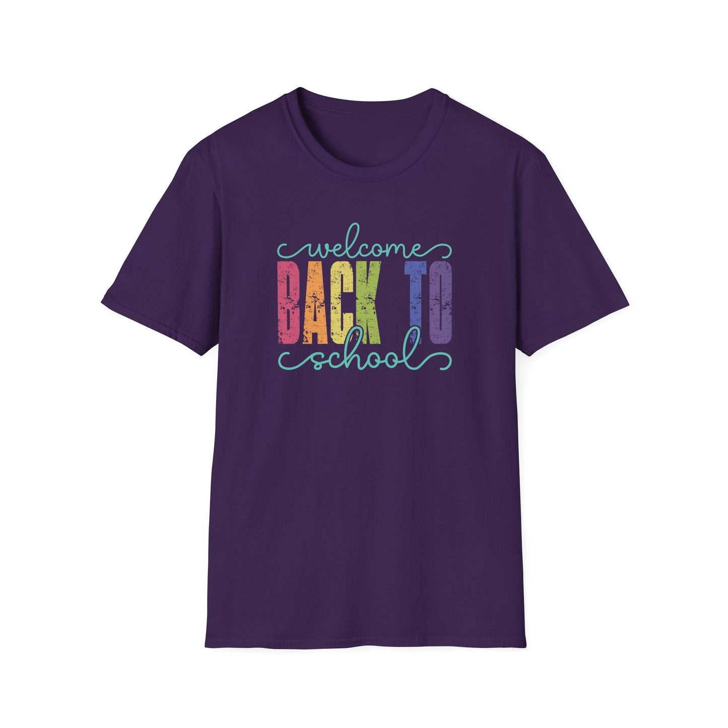 Back to School T-Shirt — "Welcome Back to School" Colorful Retro Print