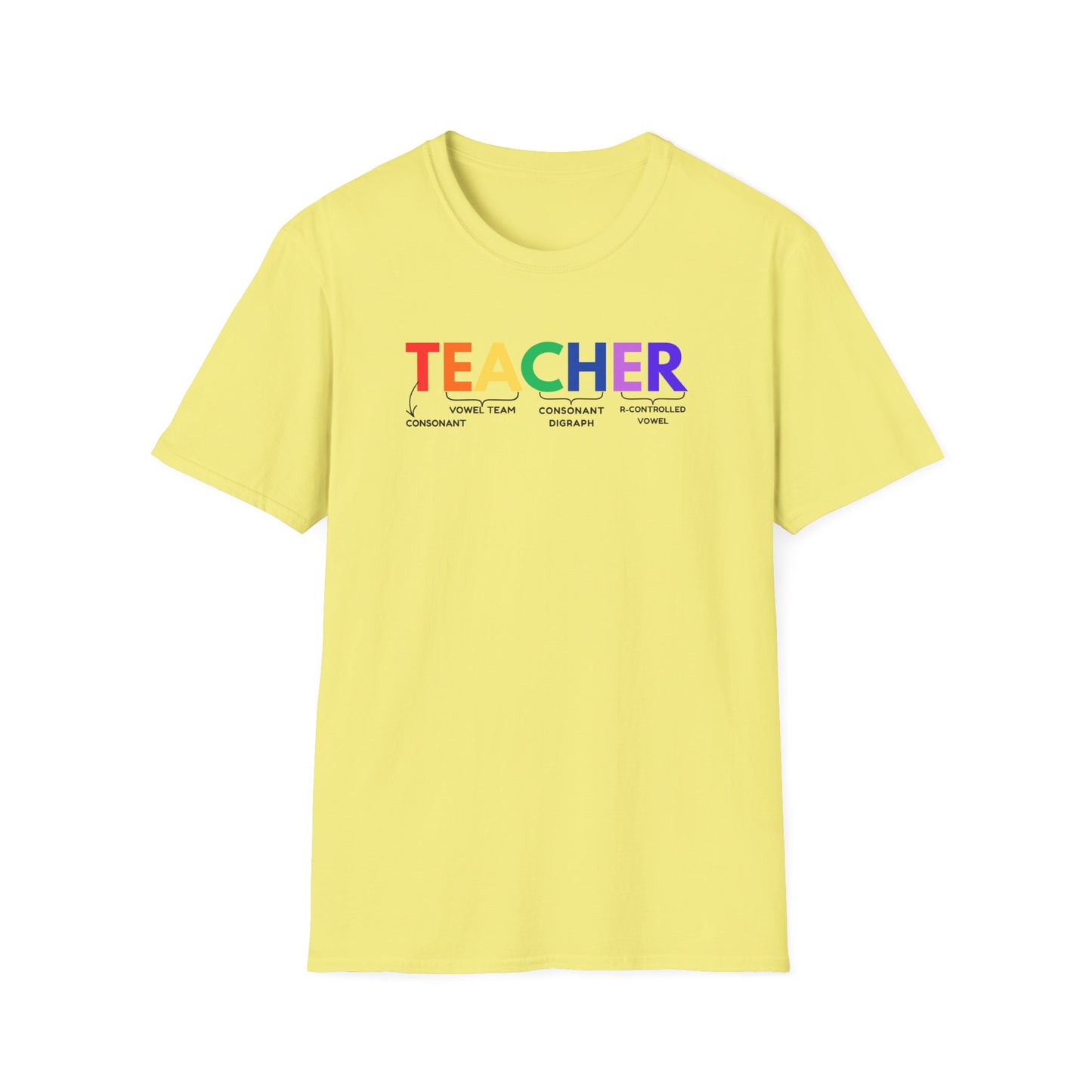"TEACHER" Phonics Word Segmentation Shirt – Spelling Rules Edition