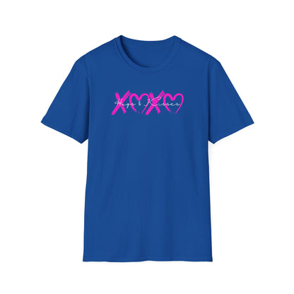 XOXO Hugs & Kisses Valentine Heart Graphic T-Shirt