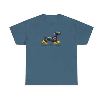 Funny Dachshund Shirt – “On My Way to Cause a Kerfuffle” Tee | Cute Wiener Dog Shirt