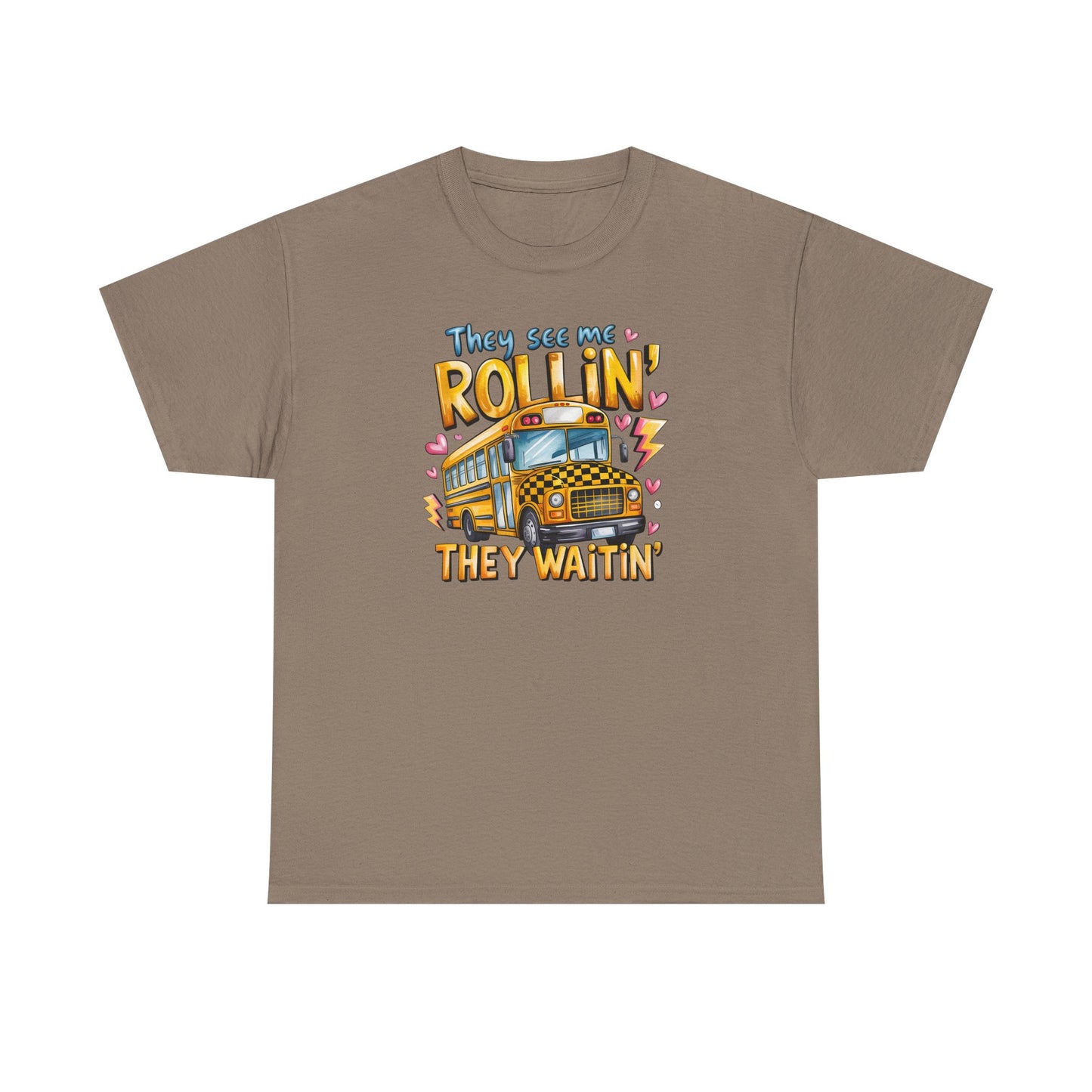 They See Me Rollin’ – Funny Teacher Bus Tee