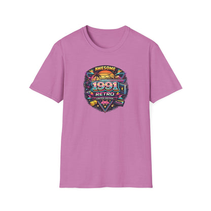 Vintage 1991 Retro Shirt – 90s Nostalgia Graphic Tee | Retro Gamer Aesthetic T-Shirt