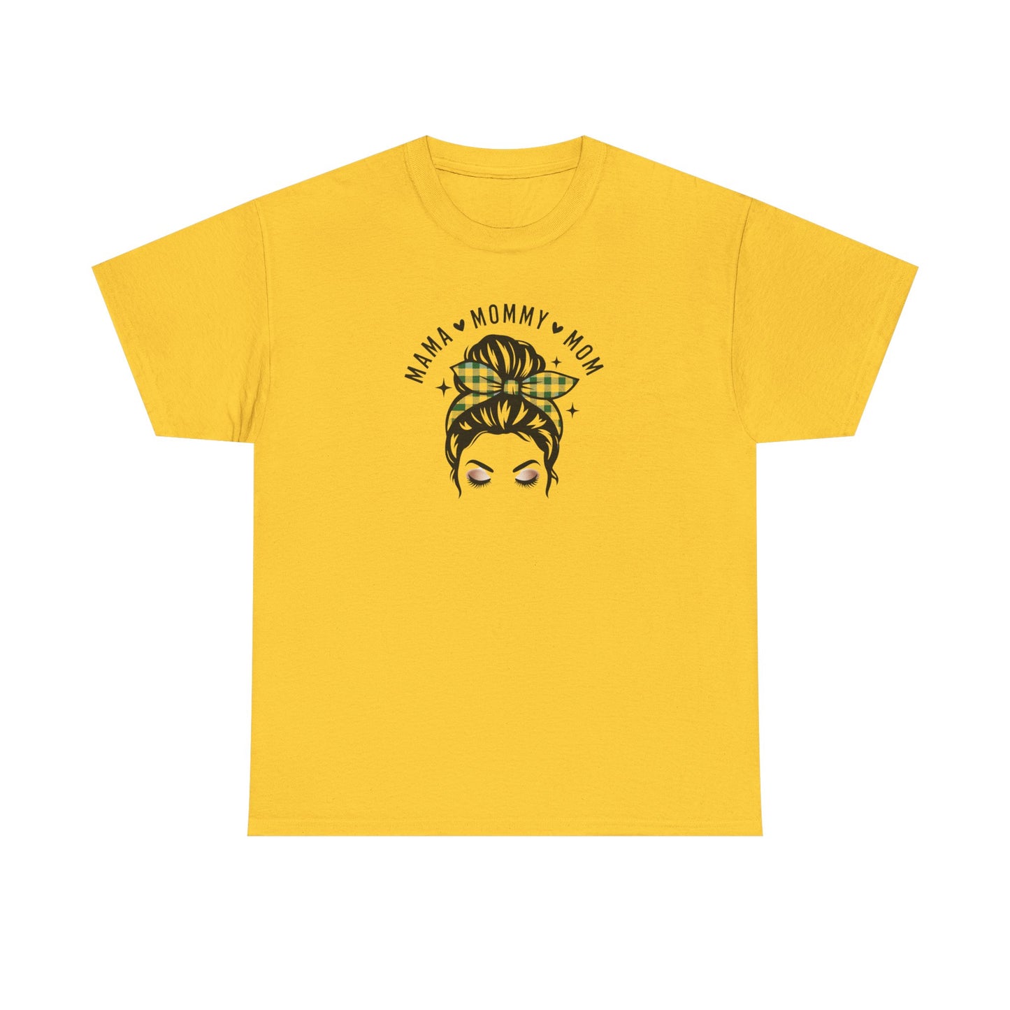 Mama Mommy Mom Graphic T-Shirt – Messy Bun Mom Life Tee