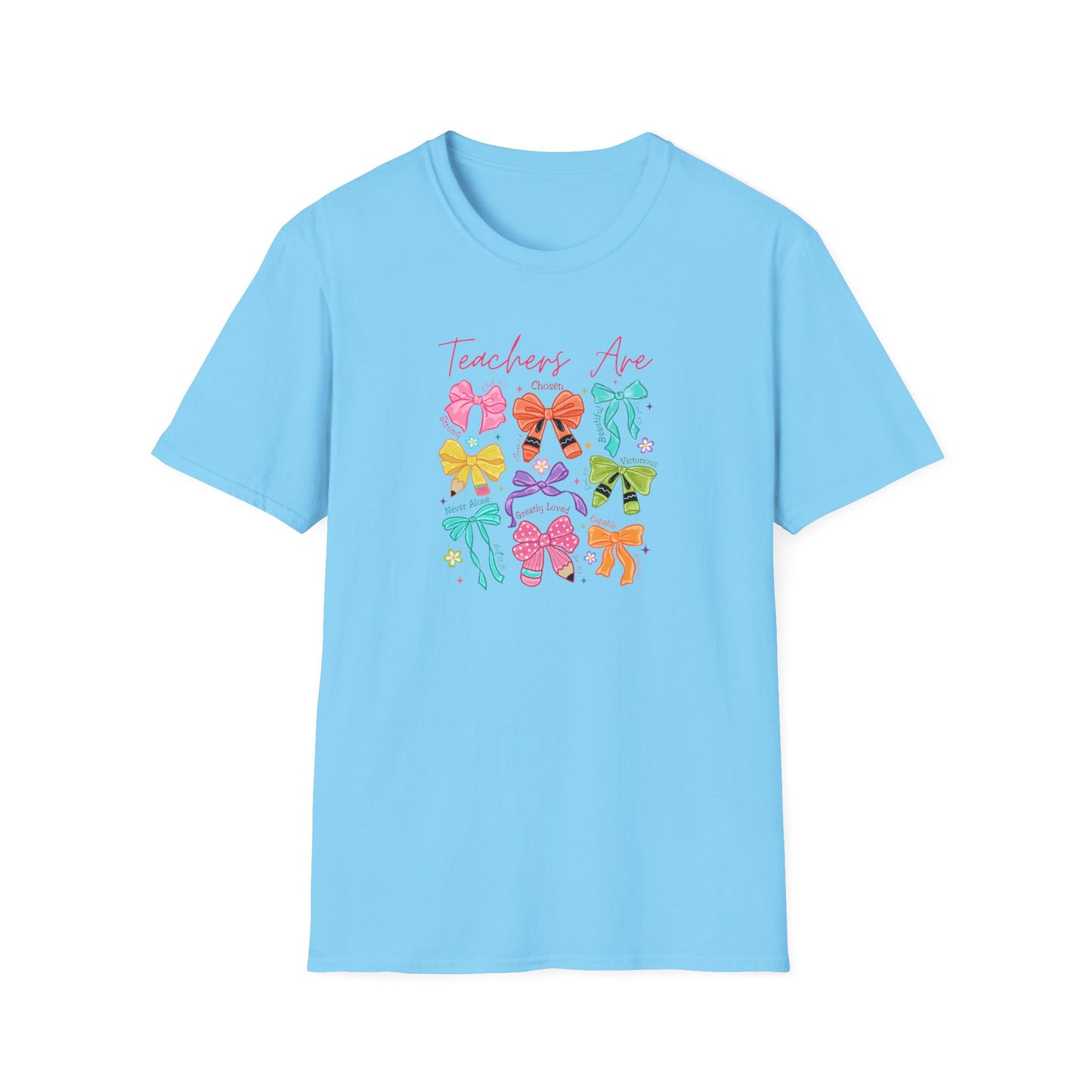 Teacher Life T-Shirt – Colorful Hair Bow Teacher Mom Gift