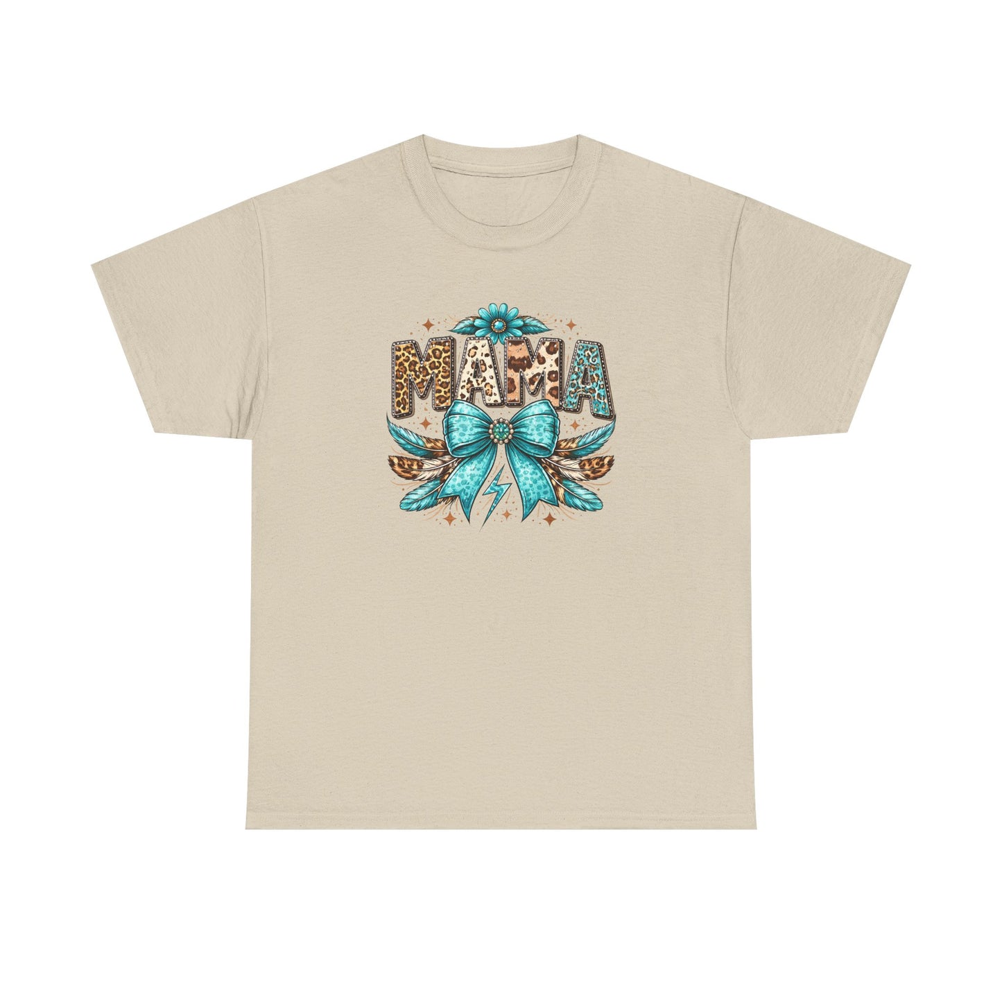 Mama Leopard Print Shirt –  Western Mama Shirt – Cowgirl Mom Graphic Tee – Trendy Mama Shirt