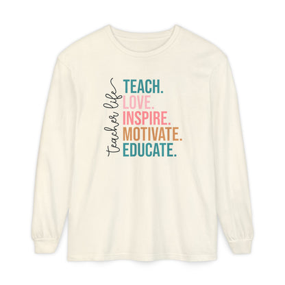 Teacher Life Long Sleeve Shirt