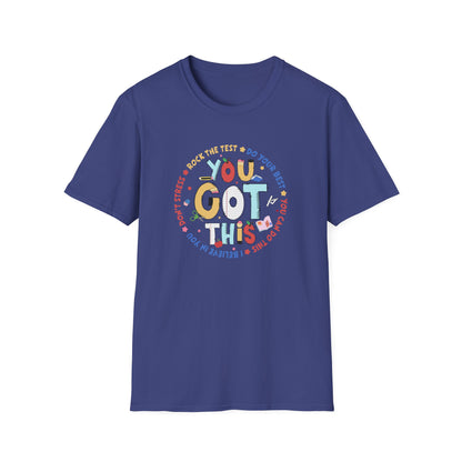 State Testing Motivation Shirt – “You Got This” Teacher & Student Test Day T-Shirt | Testing Week Encouragement Tee