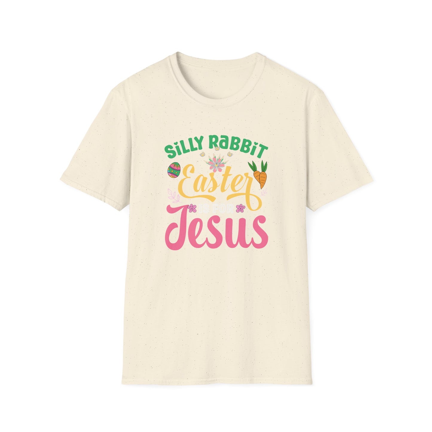 Silly Rabbit Easter Is For Jesus Shirt – Cute Christian Easter Bunny Tee, Faith Based Easter T-Shirt, Religious Spring Graphic Tee, Christian Gift