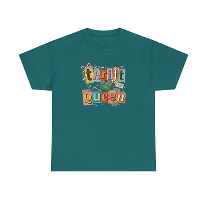 Thrift Queen T-Shirt – Vintage Thrifting Graphic Tee, Retro Style Funny Thrift Shop Shirt