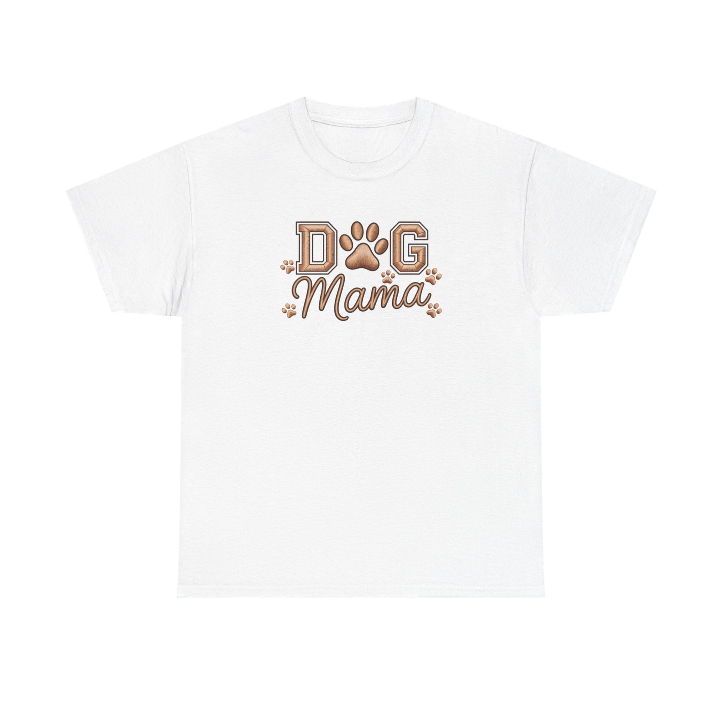 Dog Mama T‑Shirt – Paw Print Graphic Tee for Dog Lovers - Cute Dog Lover Graphic Tee