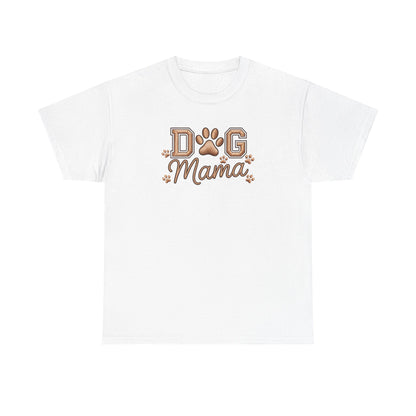 Dog Mama T‑Shirt – Paw Print Graphic Tee for Dog Lovers - Cute Dog Lover Graphic Tee