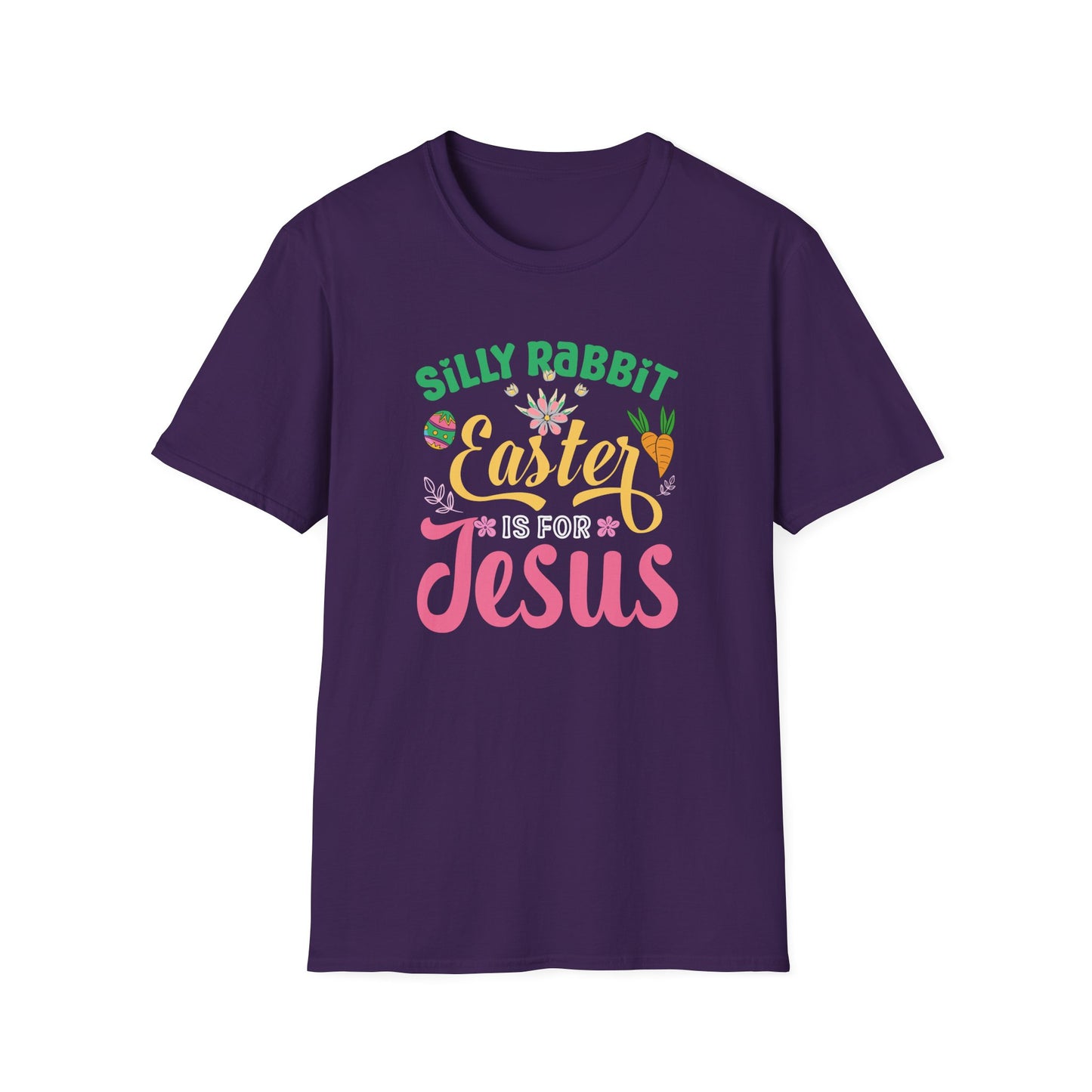 Silly Rabbit Easter Is For Jesus Shirt – Cute Christian Easter Bunny Tee, Faith Based Easter T-Shirt, Religious Spring Graphic Tee, Christian Gift