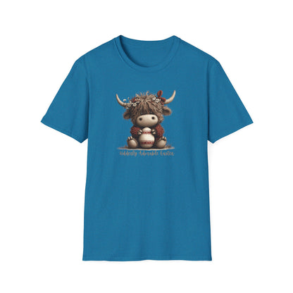 Udderly Adorable Easter Highland Cow Shirt, Cute Cow Easter T-Shirt, Spring Farm Animal Tee, Easter Gift for Women, Country Western Cow Lover