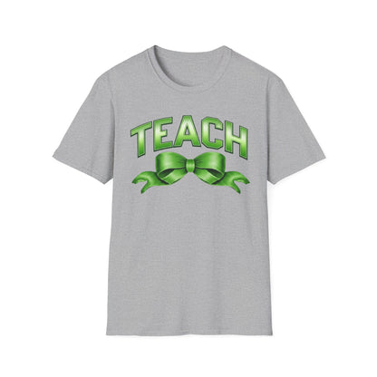 Teach Green Ribbon T-Shirt — Teacher Appreciation Back-to-School Tee