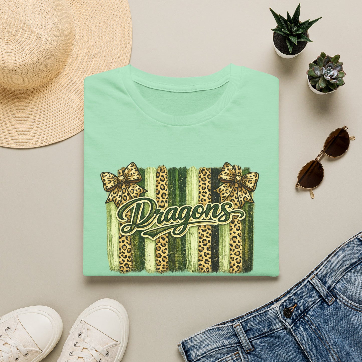 School Spirit Collection - Leopard Stripe T-Shirt