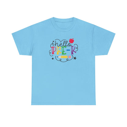 Hello Pre-K Grade Shirt - This is Where it All Begins