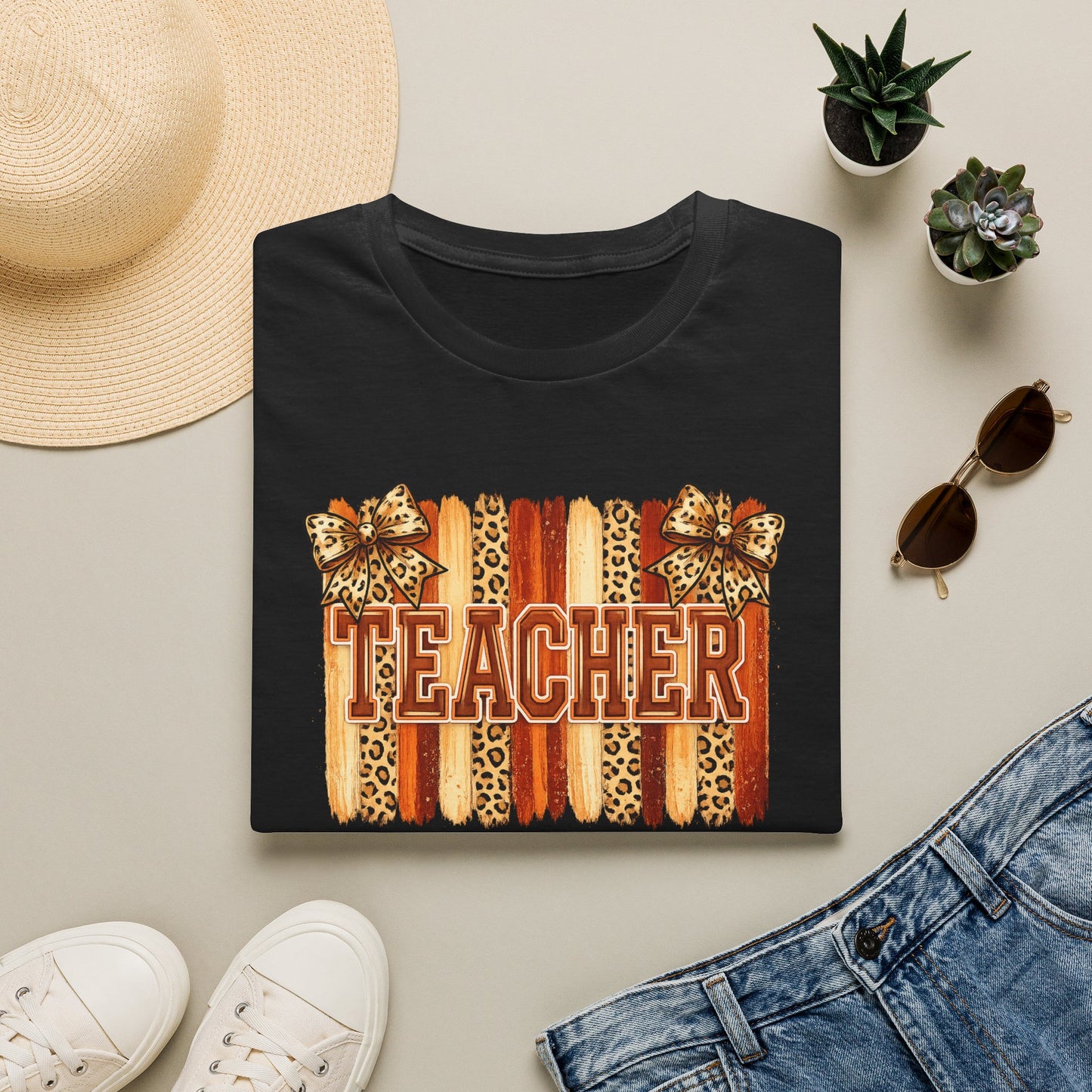 School Spirit Collection - Leopard Stripe T-Shirt