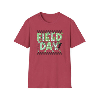Cute Green Polka Dot School Field Day T-Shirt