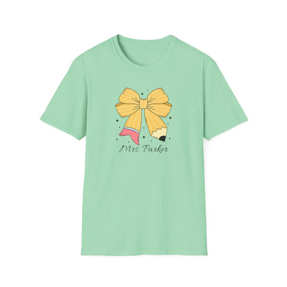 Personalized Pencil Bow Tee