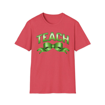 Teach Green Ribbon T-Shirt — Teacher Appreciation Back-to-School Tee