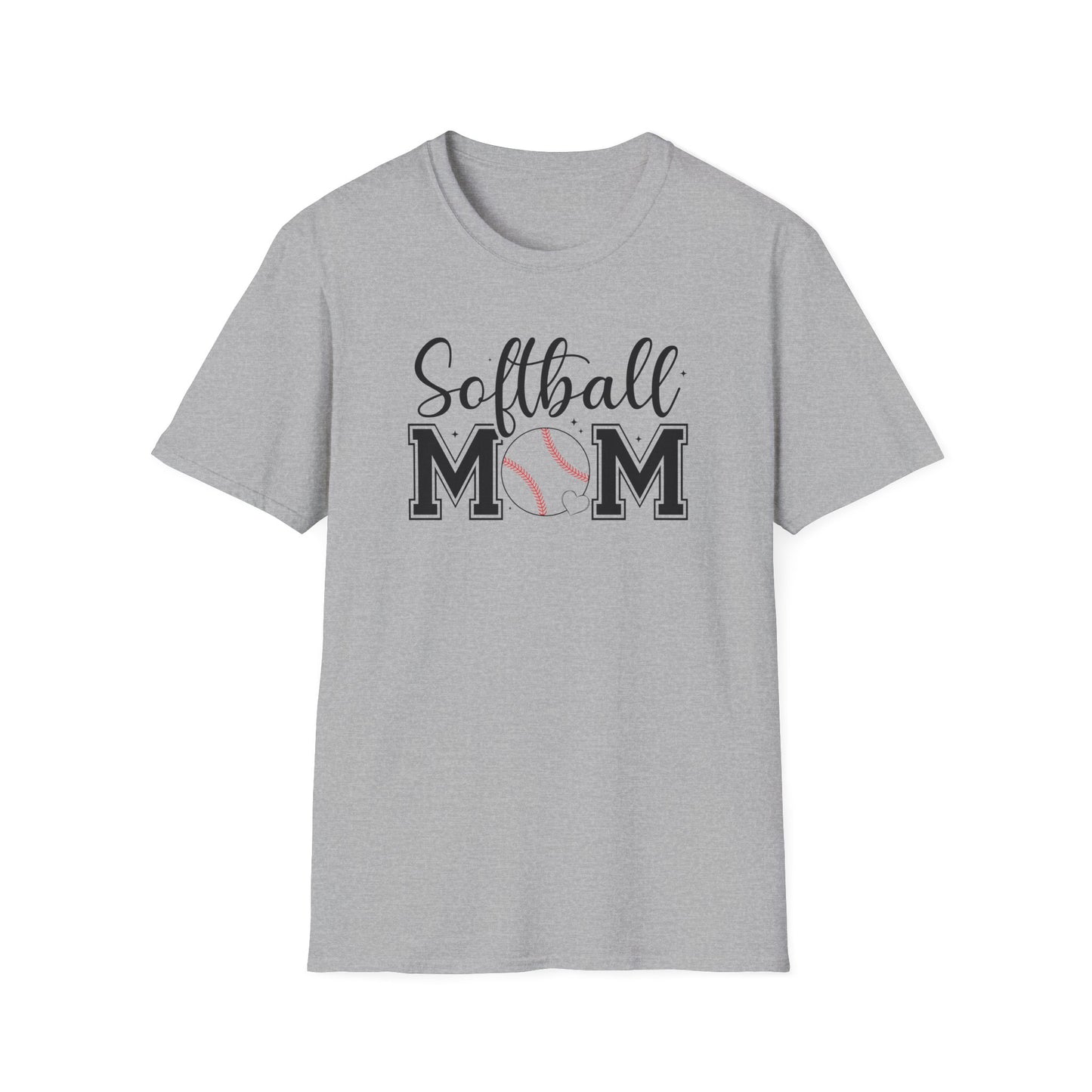 Softball Mom Front & Back Shirt – Trendy Softball Mom Graphic Tee, Double-Sided Game Day Shirt, Sports Mom Gift, Softball Season Apparel