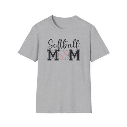 Softball Mom Front & Back Shirt – Trendy Softball Mom Graphic Tee, Double-Sided Game Day Shirt, Sports Mom Gift, Softball Season Apparel