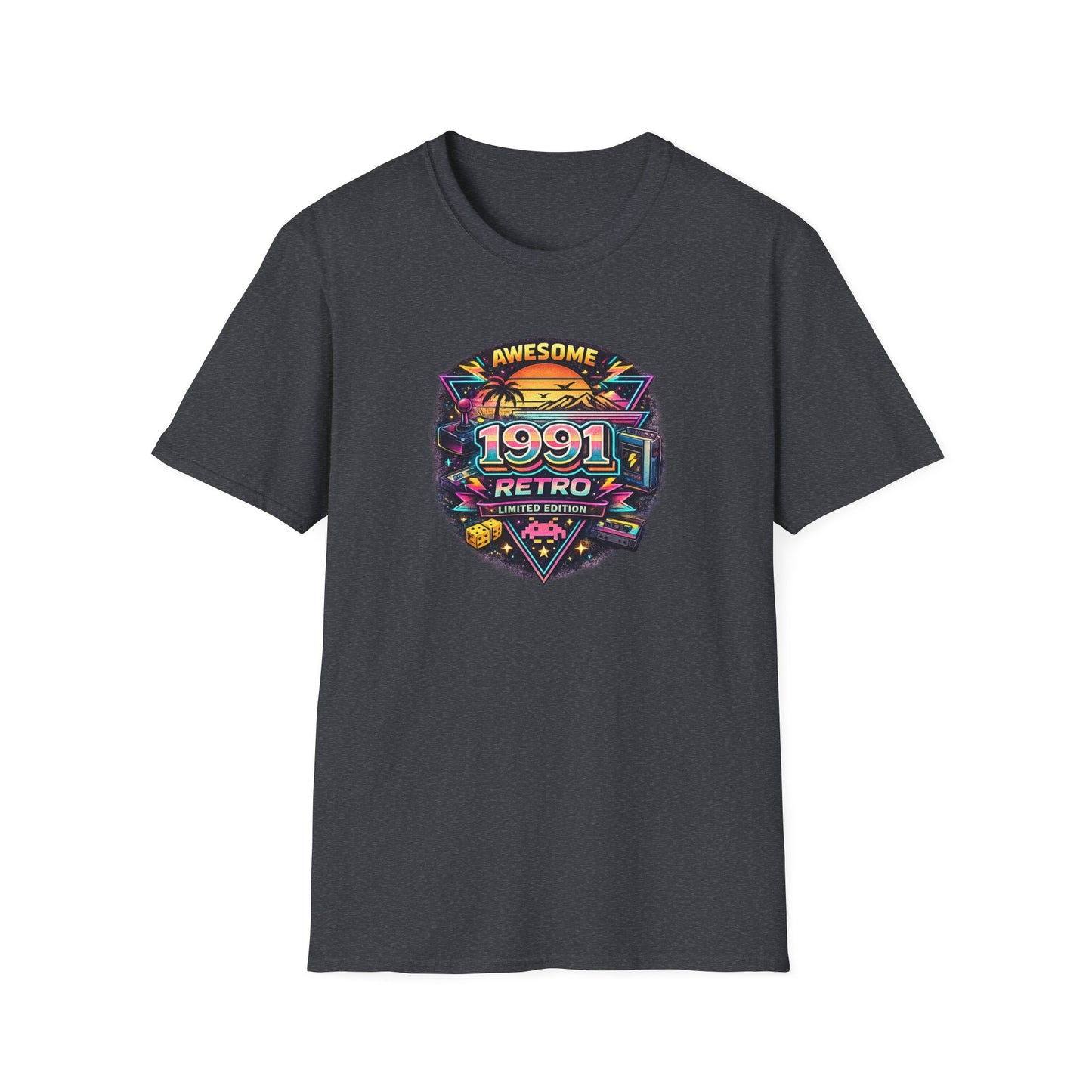 Vintage 1991 Retro Shirt – 90s Nostalgia Graphic Tee | Retro Gamer Aesthetic T-Shirt